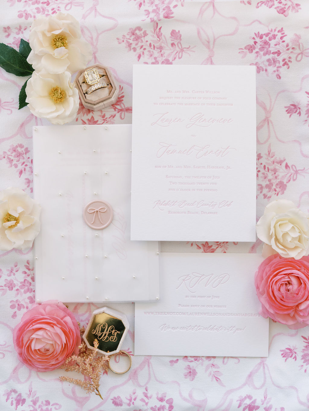 girly wedding invitation ideas