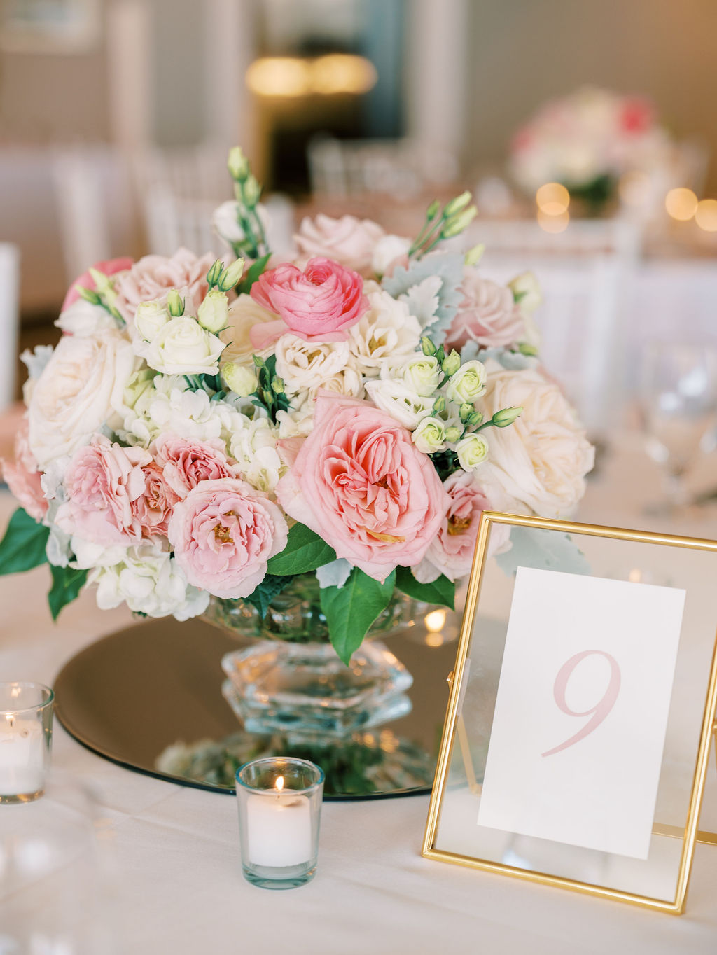 simple frame table numbers for wedding