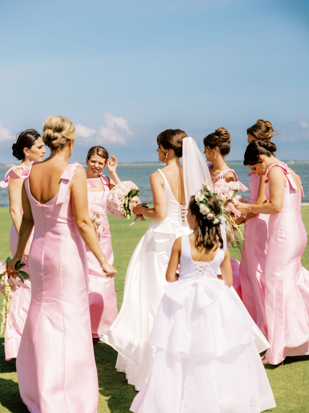 pink bridesmaid dresses
