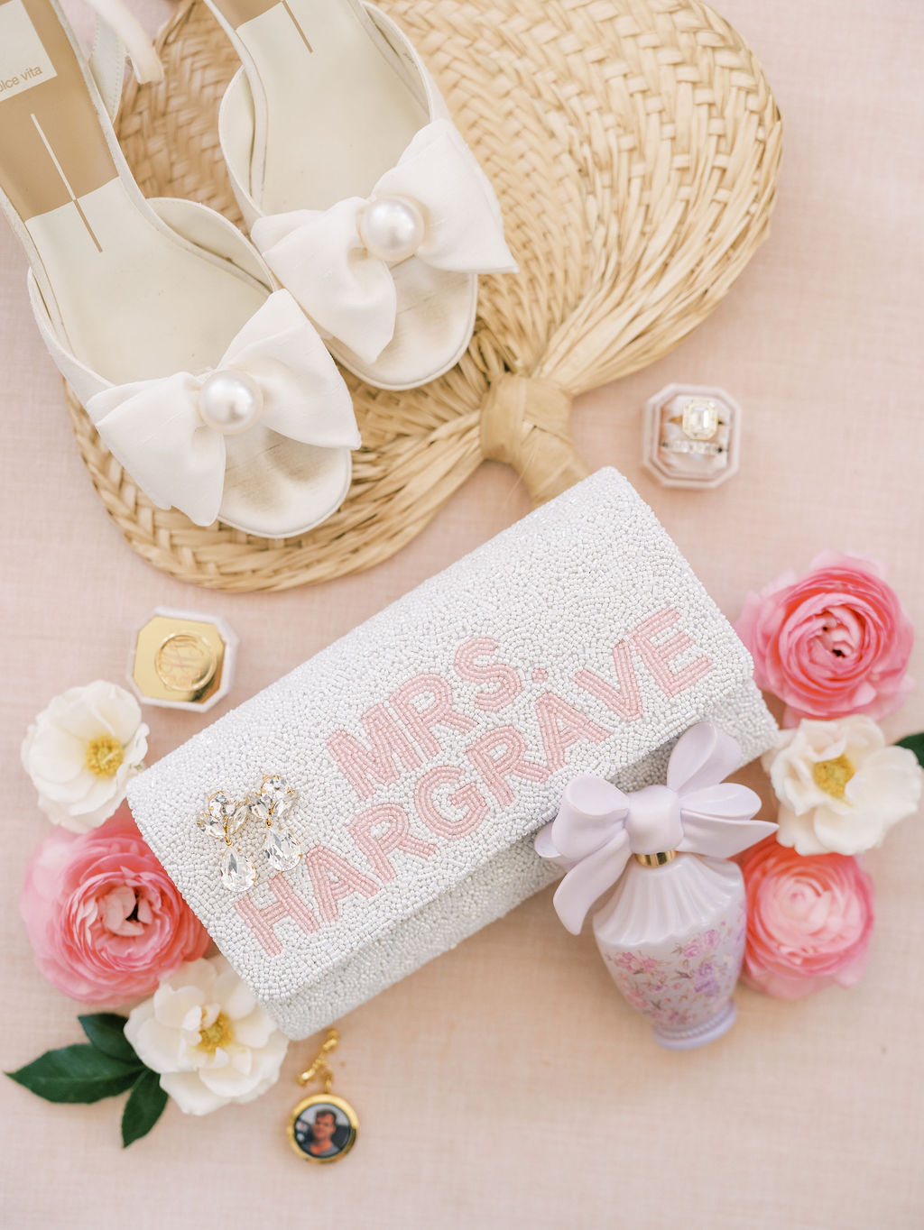 custom wedding clutch