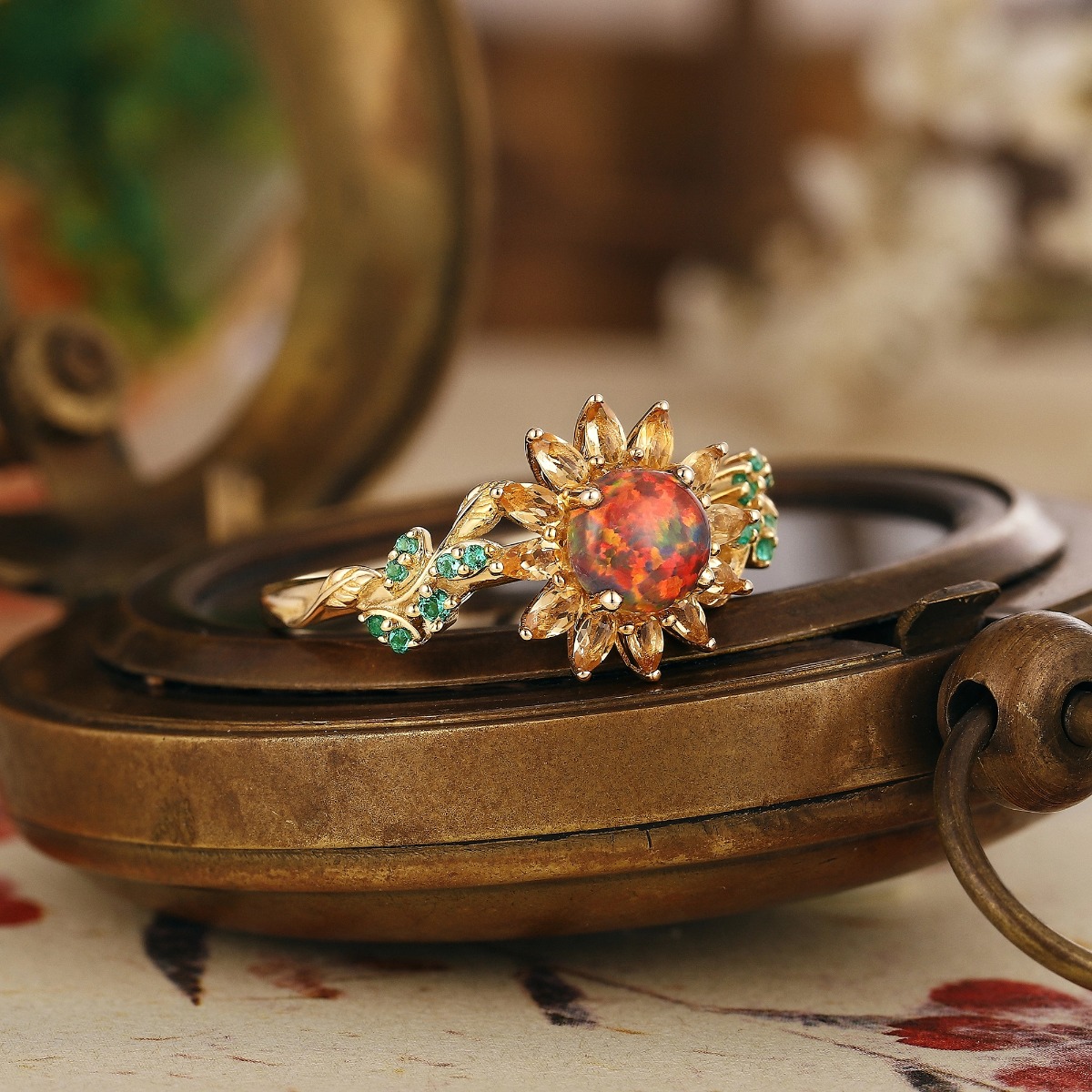 lccjewelry-black-opal-sunflower-engagement-ring1