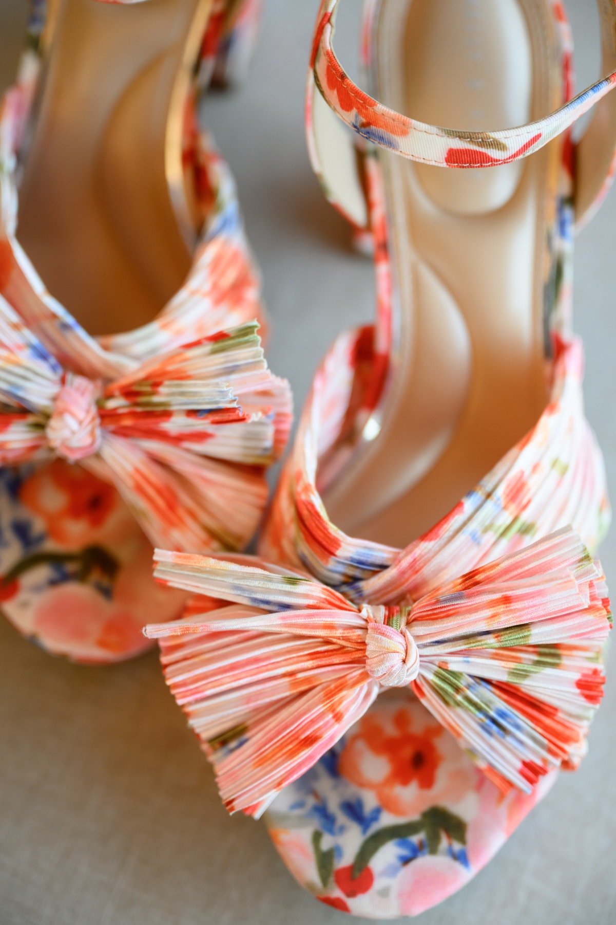 watercolor floral wedding shoes