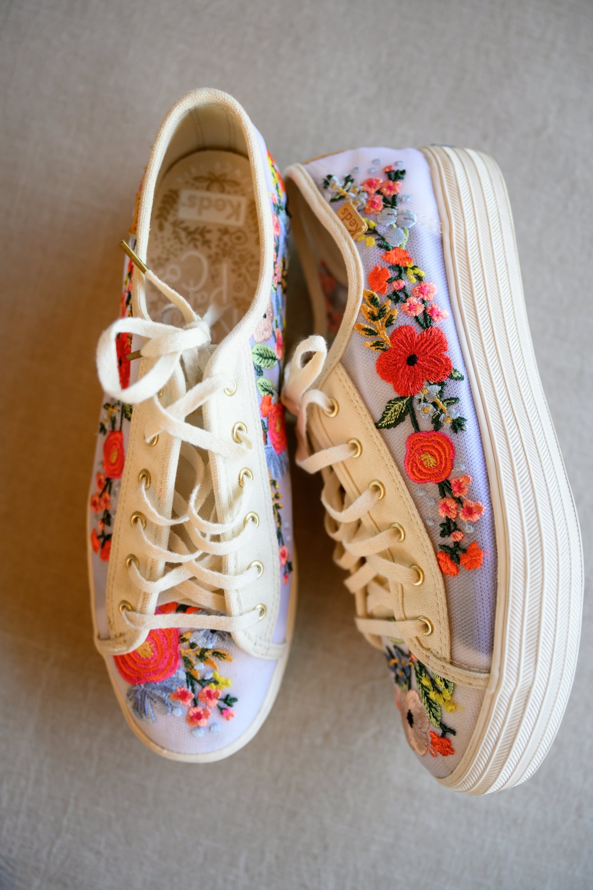 embroidered wedding sneakers