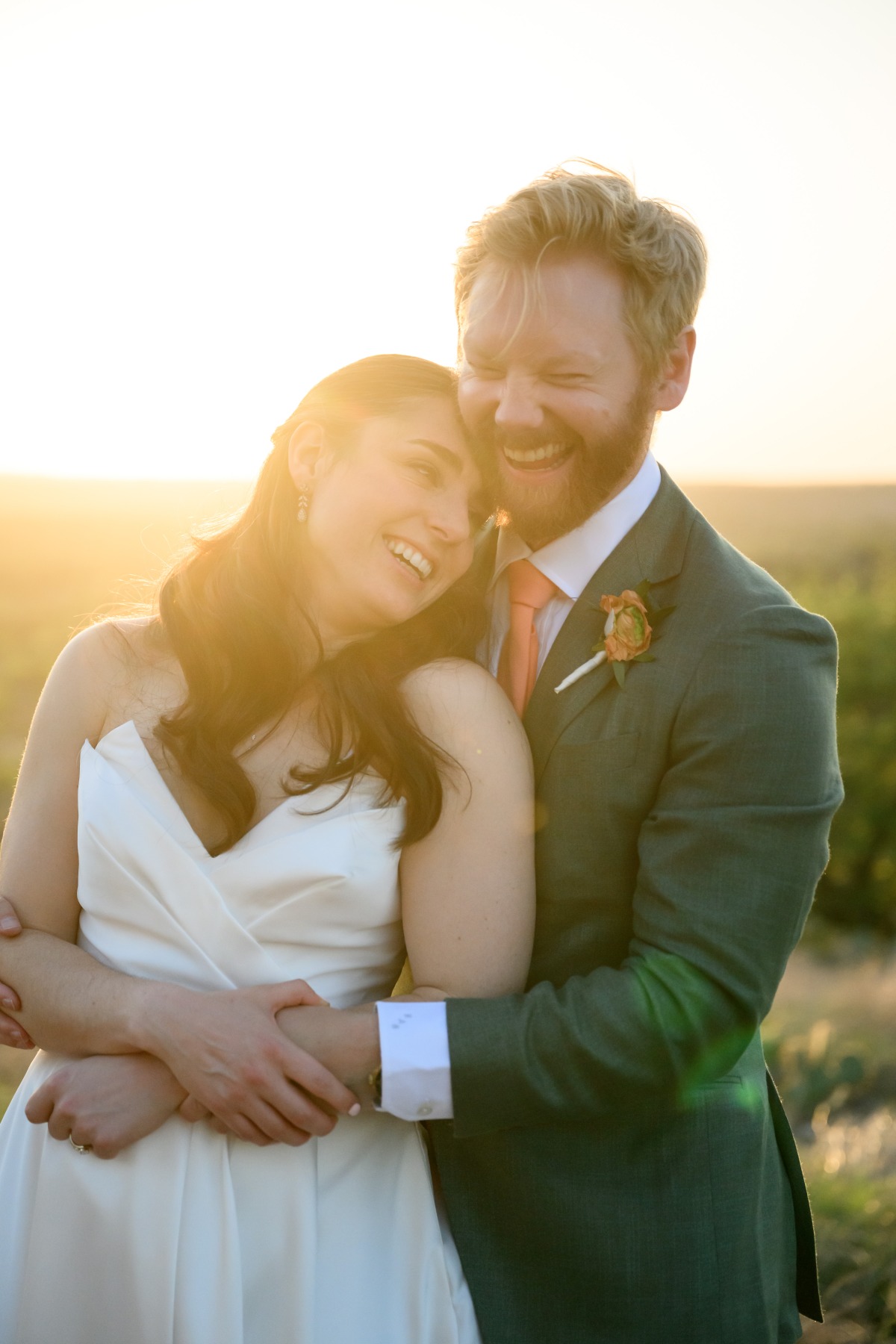 golden hour wedding portrait ideas