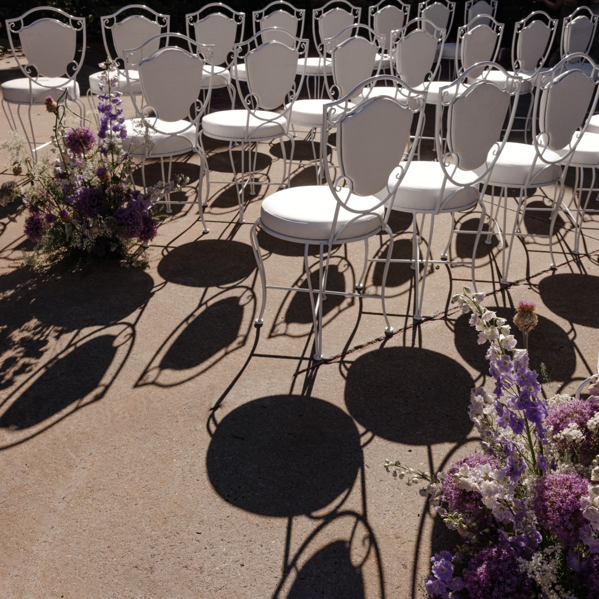 cute garden wedding chair rentals