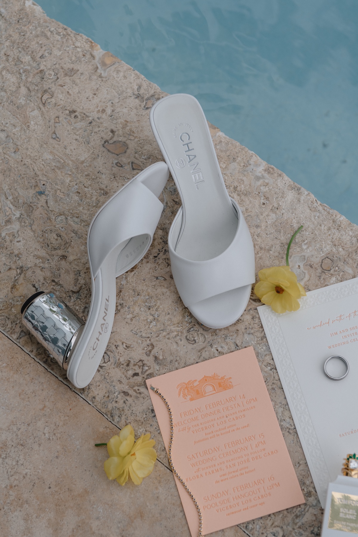 disco chanel wedding shoes