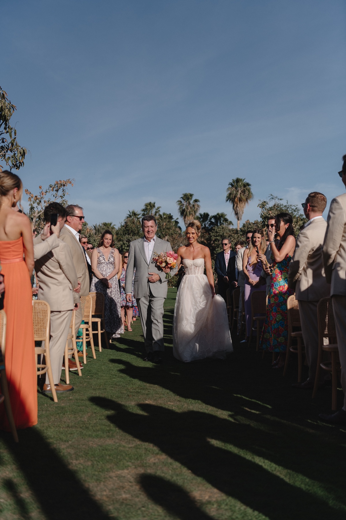 los cabos outdoor garden wedding ceremony