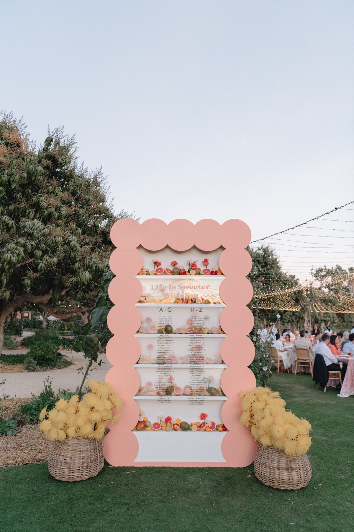 fun and funky ideas for escort wall for wedding