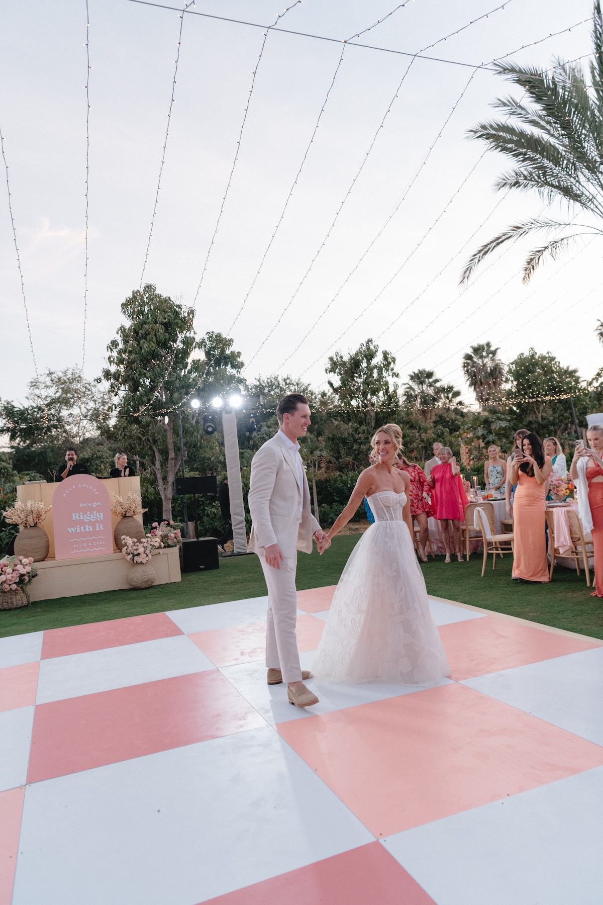 custom checkered dance floor