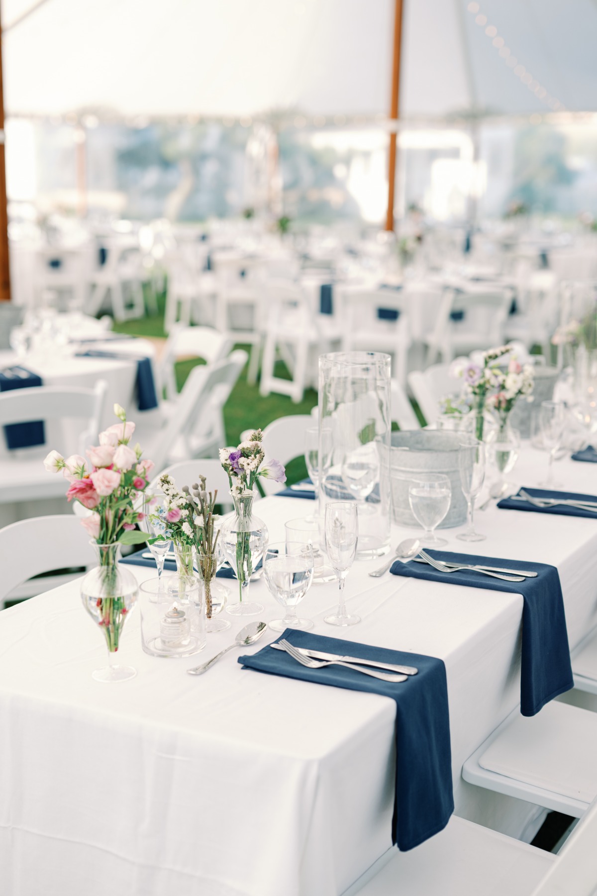 wedding table with place settings