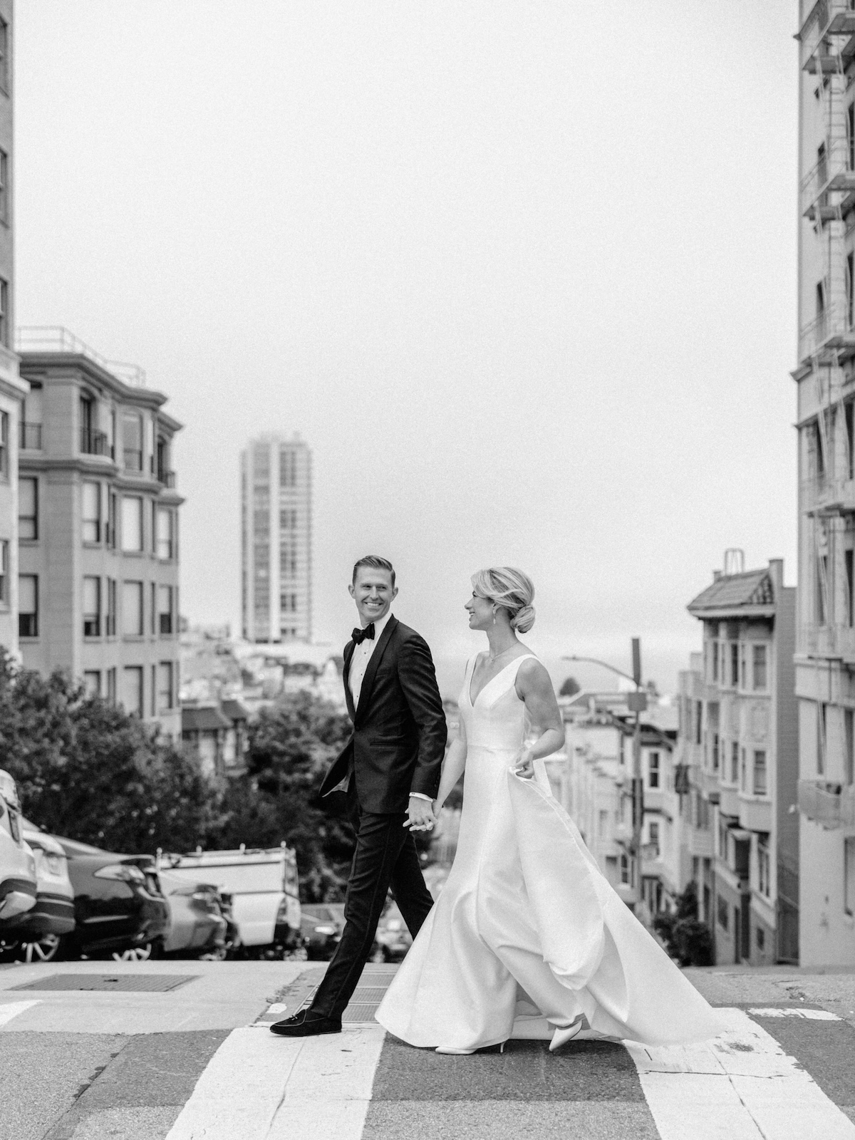 San Francisco city wedding portraits