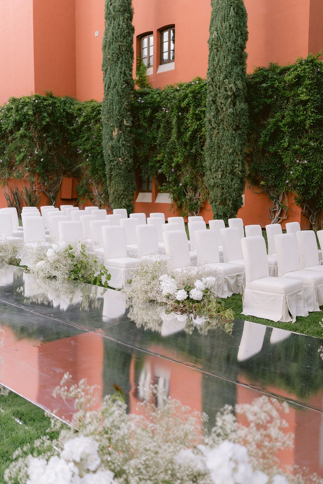 modern wedding seating for ceremony