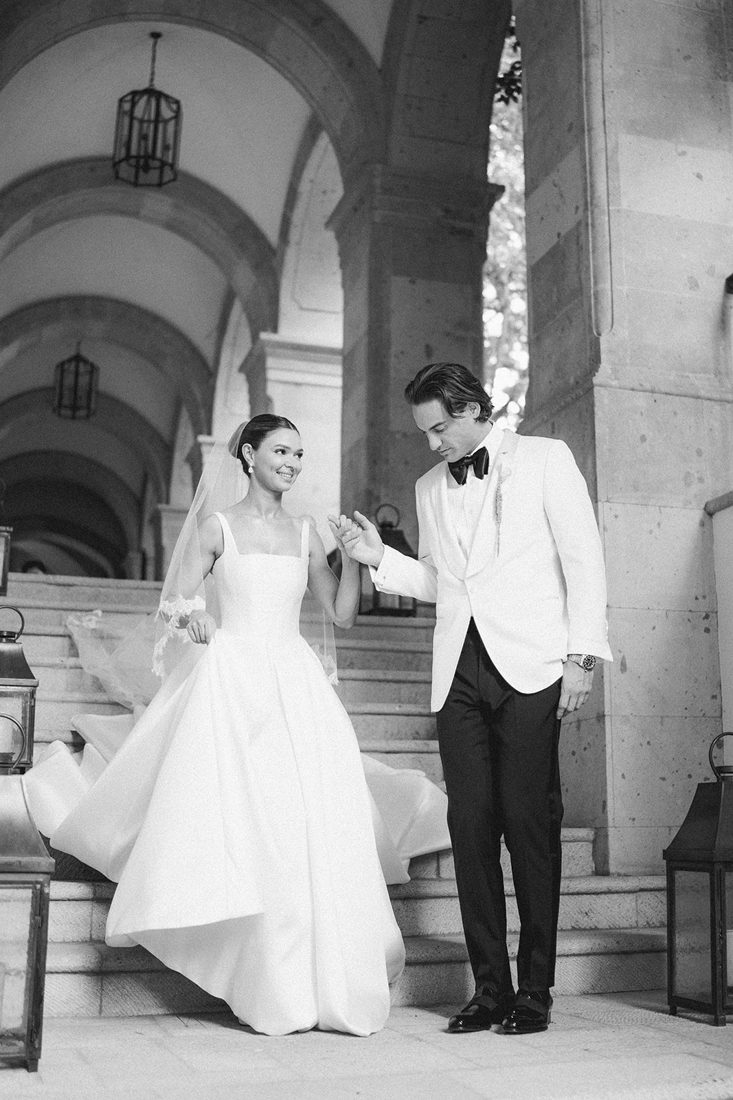 square neckline a line wedding dress
