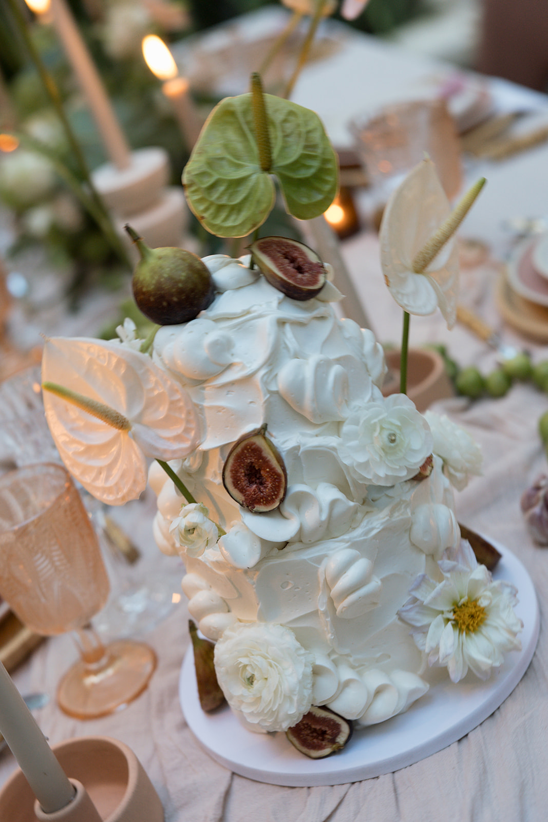modern wedding cake