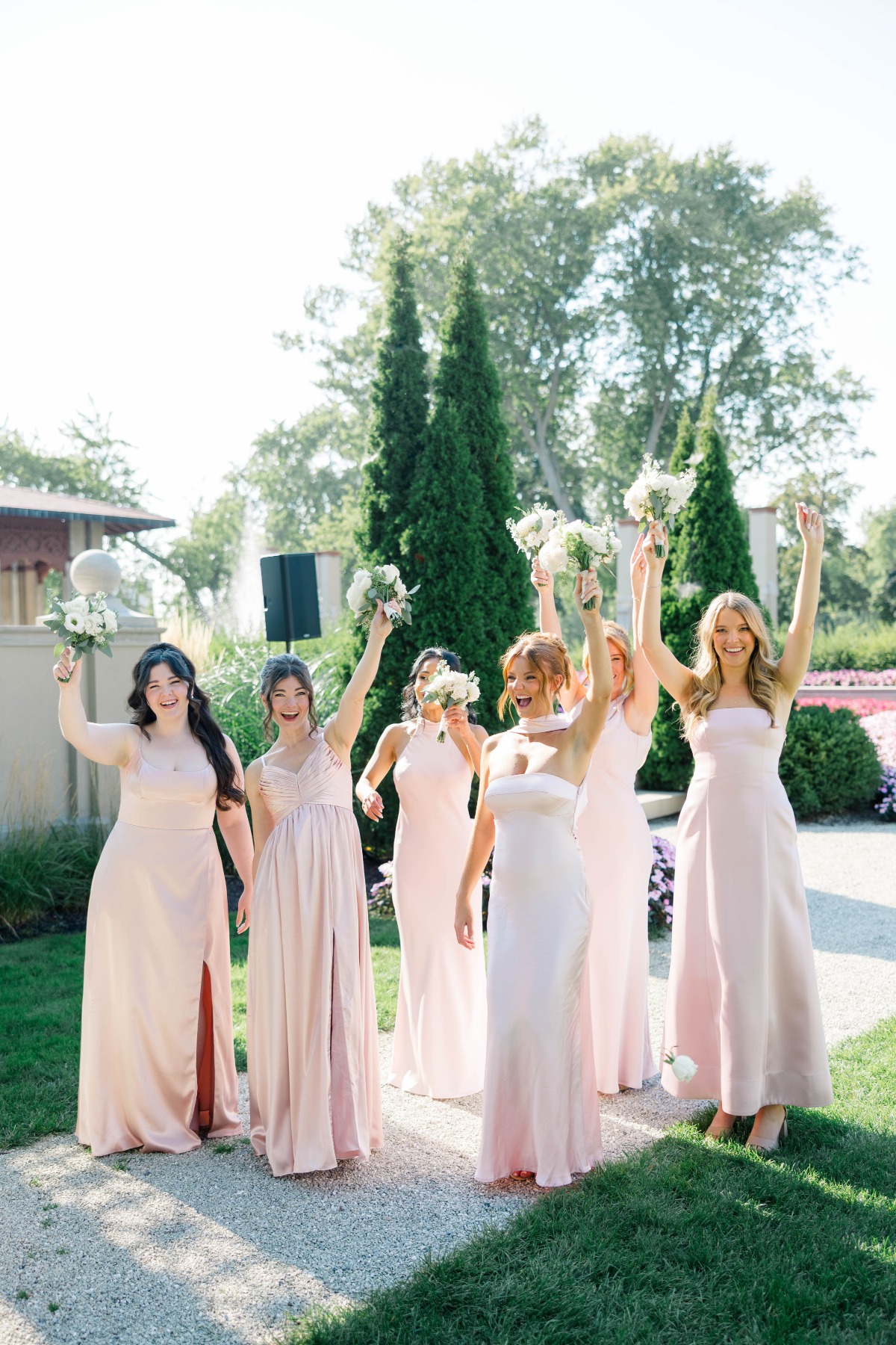 blush bridesmaid dress ideas