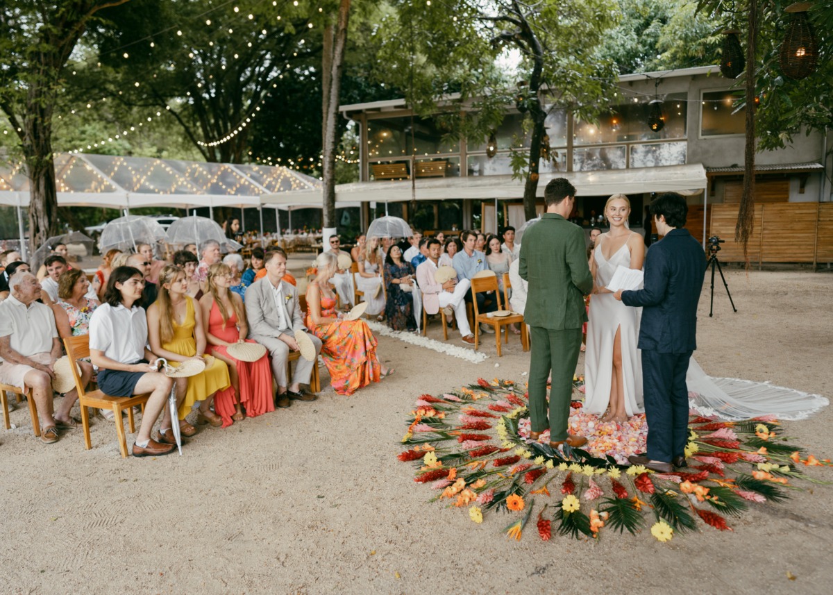 tropical wedding ceremony style