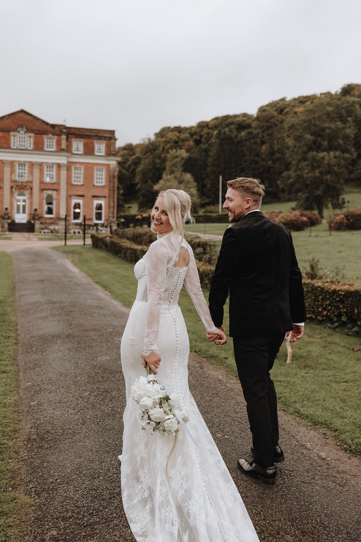detachable long sleeve lace bodice for wedding dress