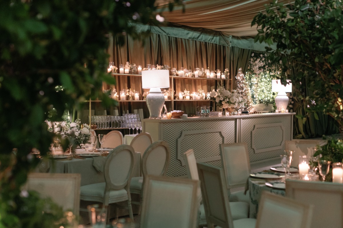 green and white bar ideas