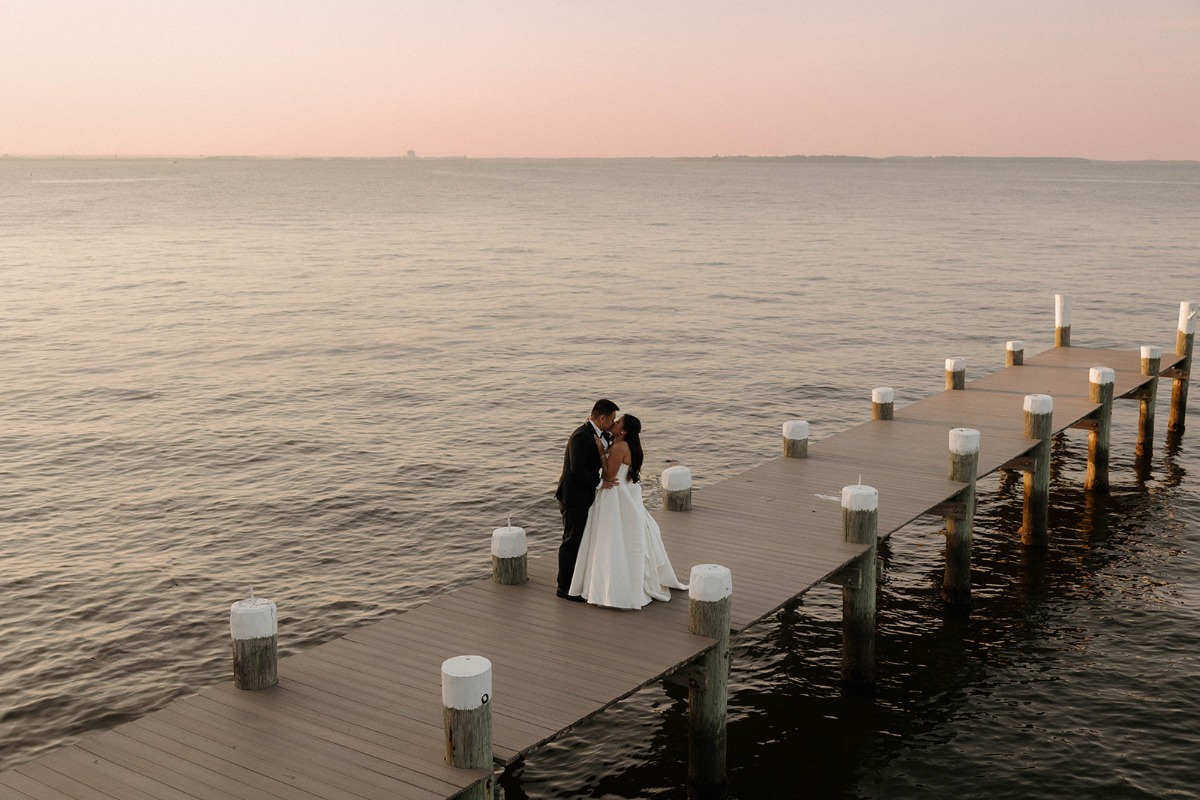 golden hour wedding