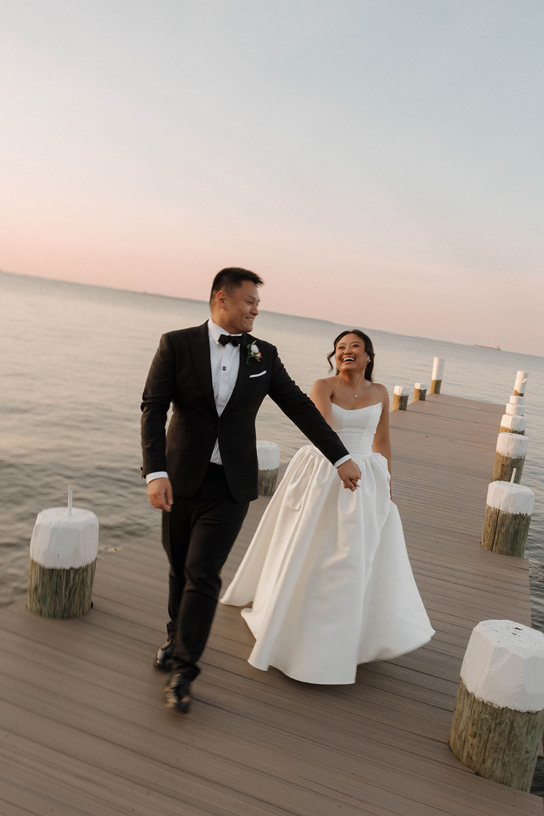 wedding on a pier