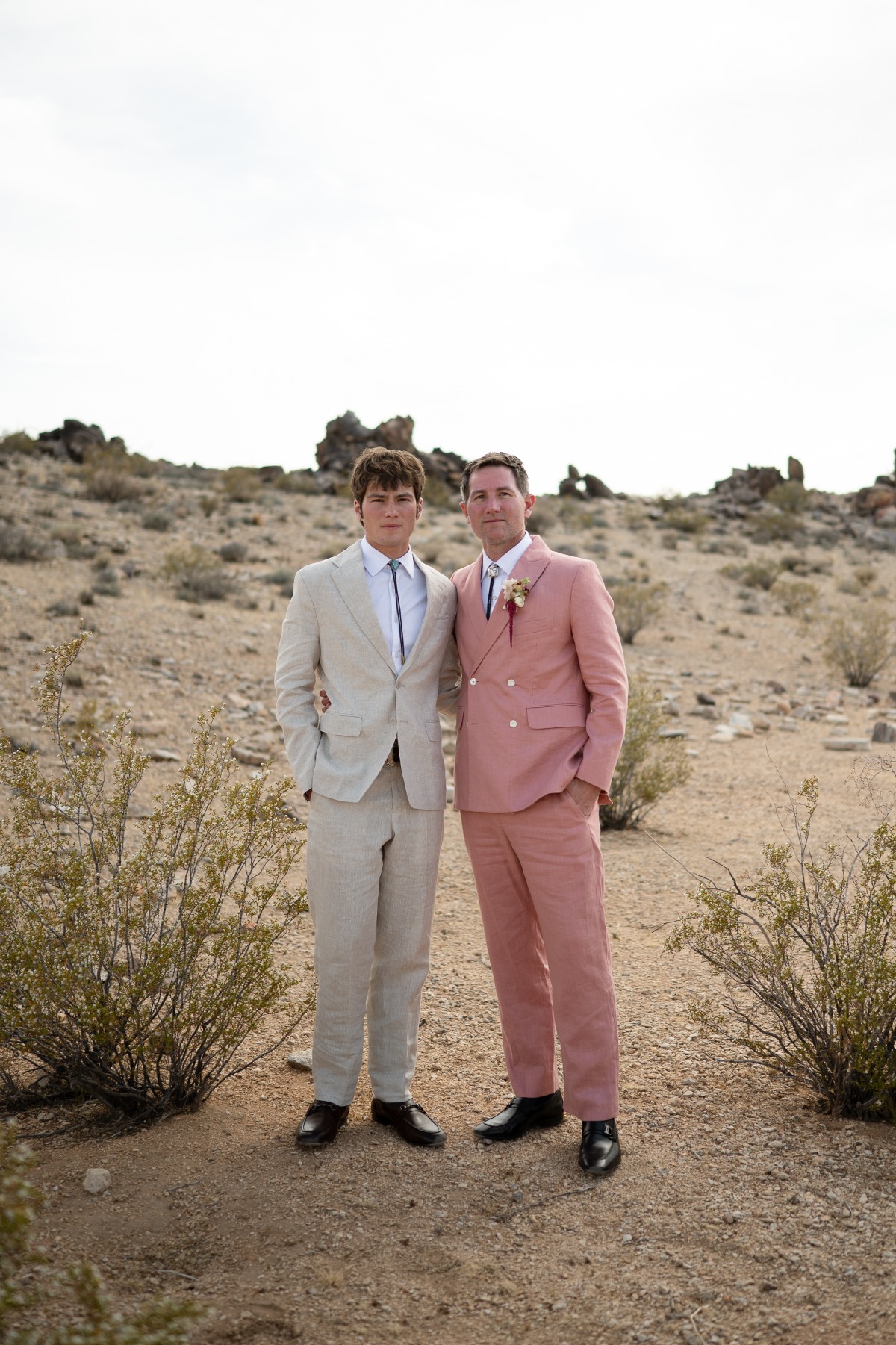 bolo tie for desert wedding