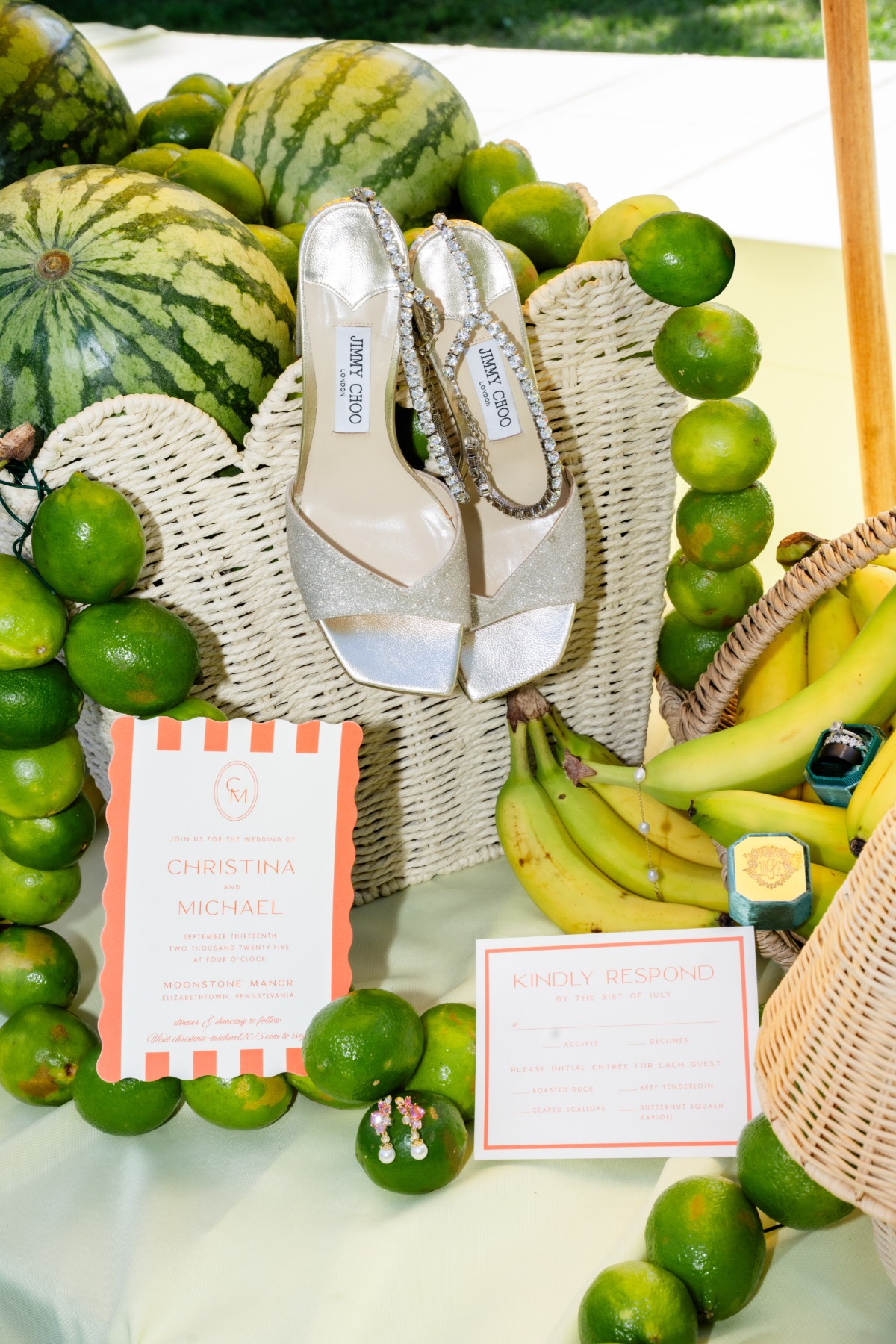 fruit wedding decor