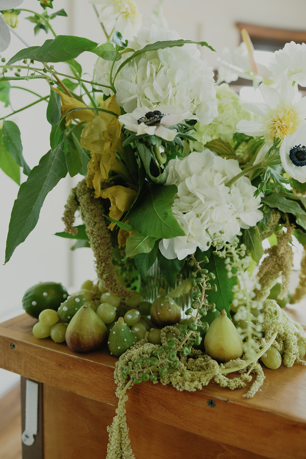 fruit-accented floral arrangements