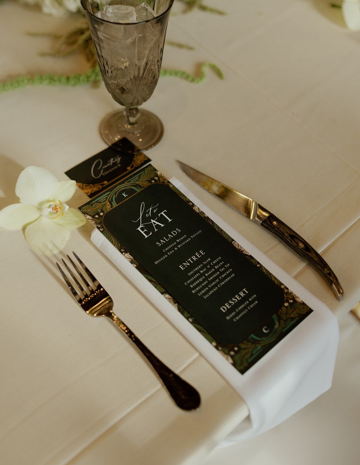 black green and gold palette