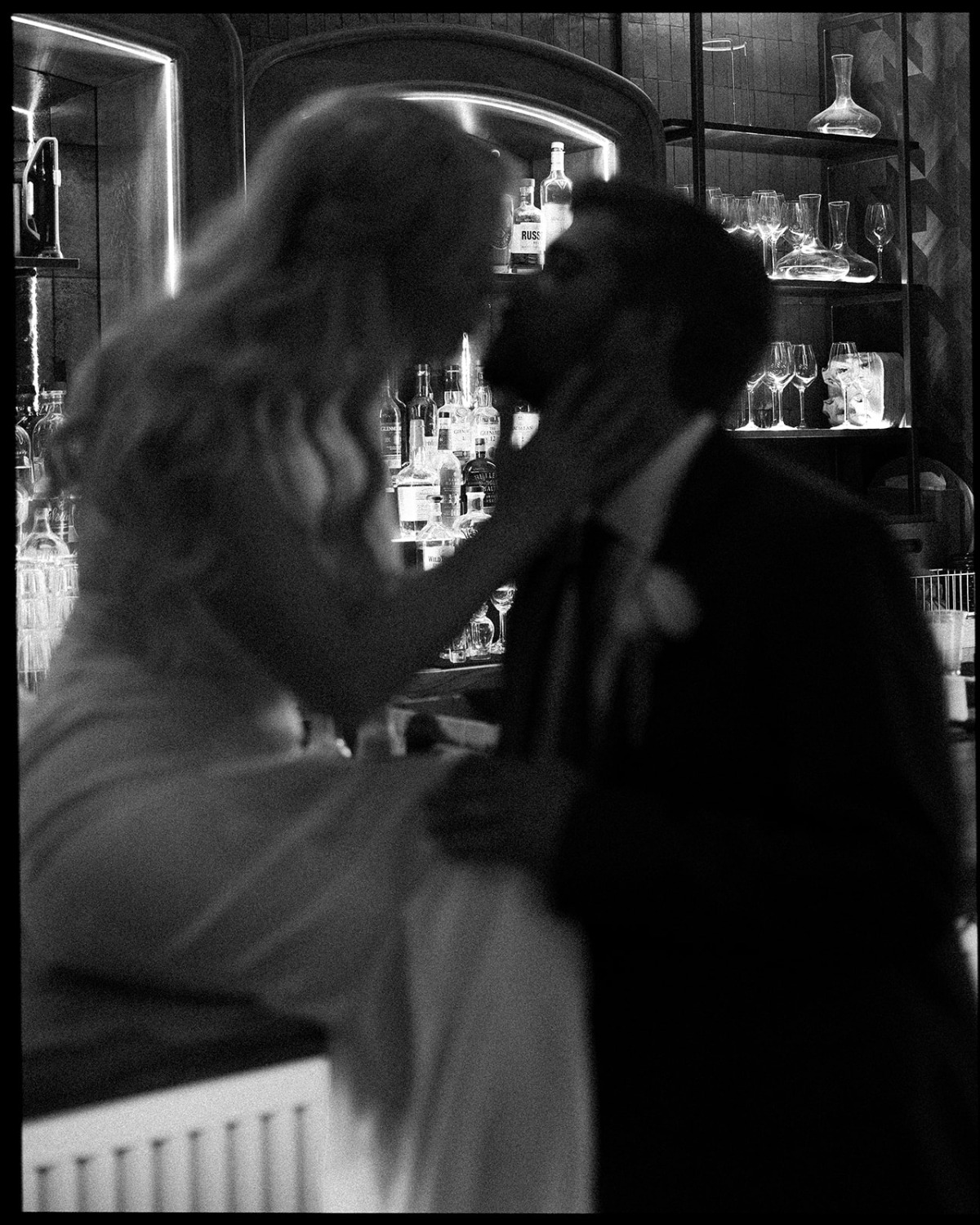 bar wedding portraits
