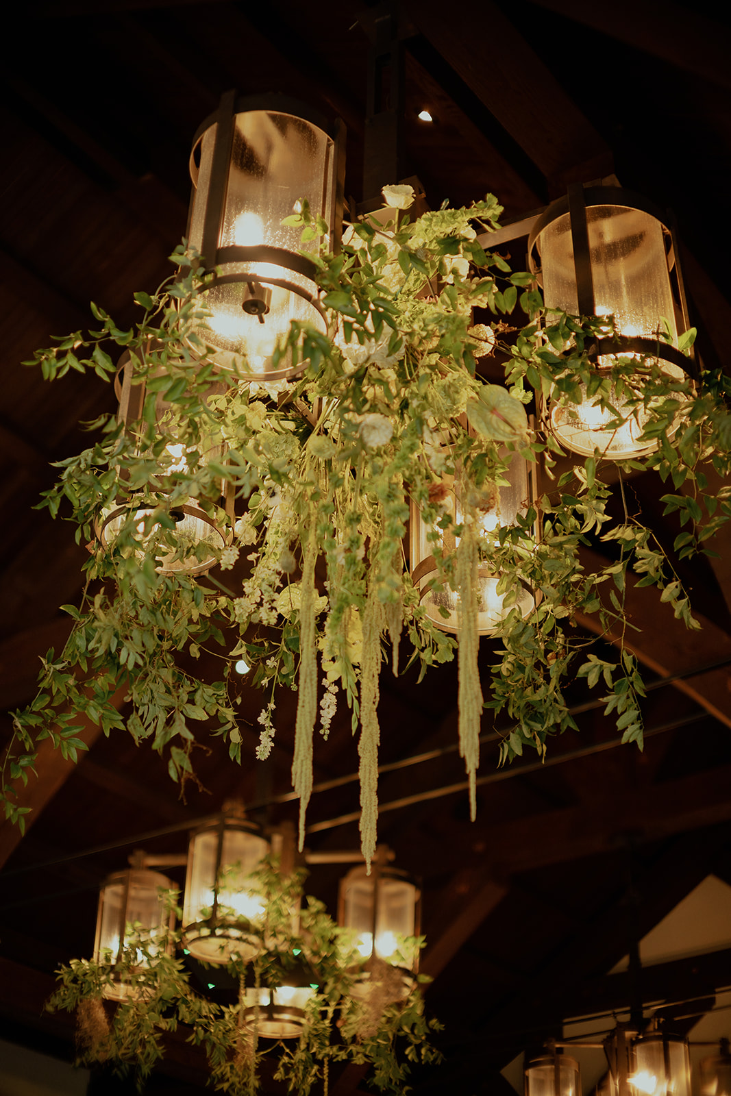 dripping greenery installation