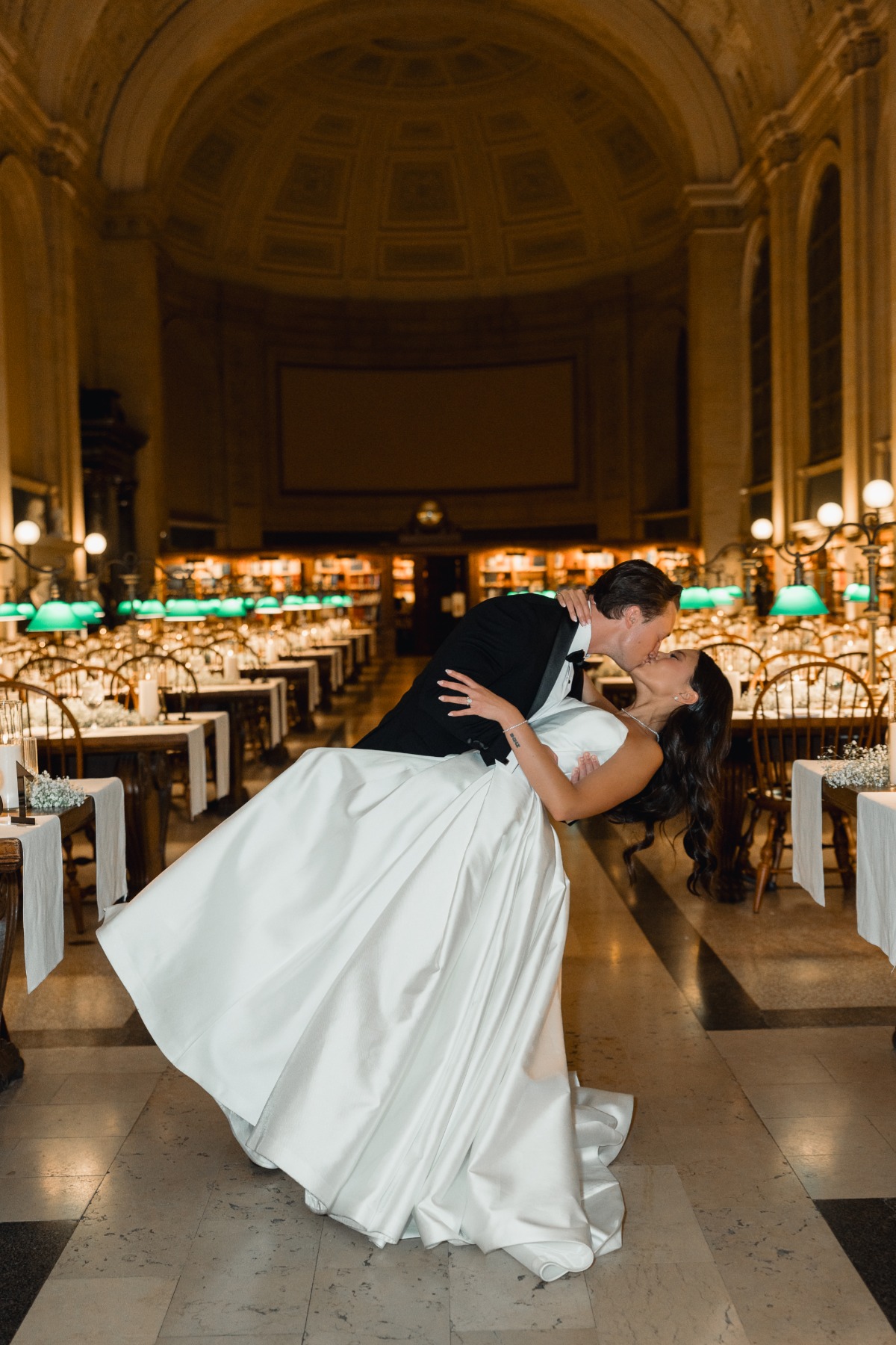 city library wedding 