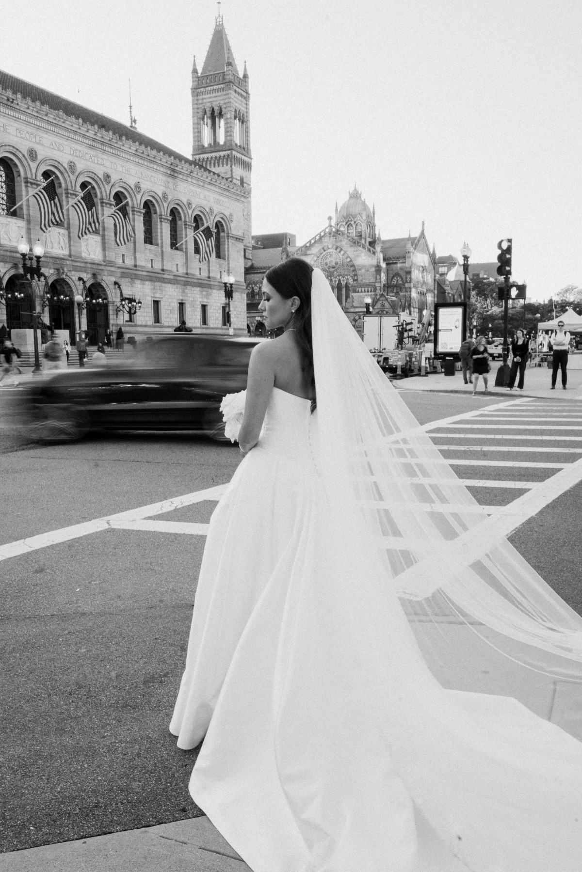 strapless wedding dress