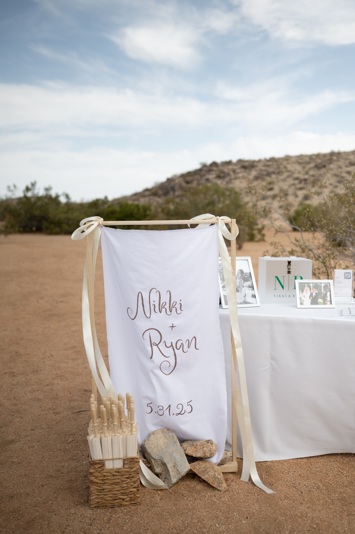 boho wedding sign