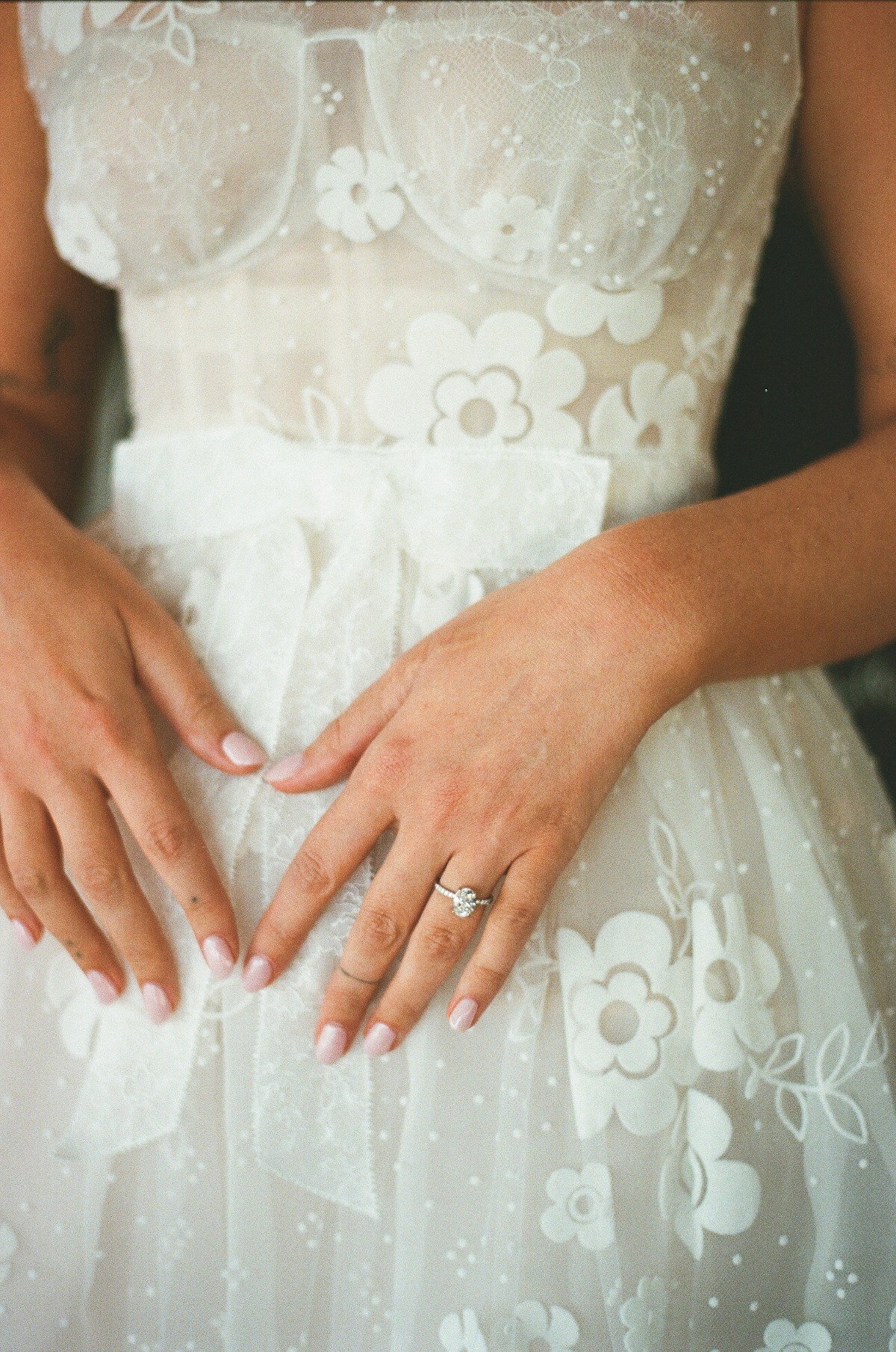 cool corseted wedding dress