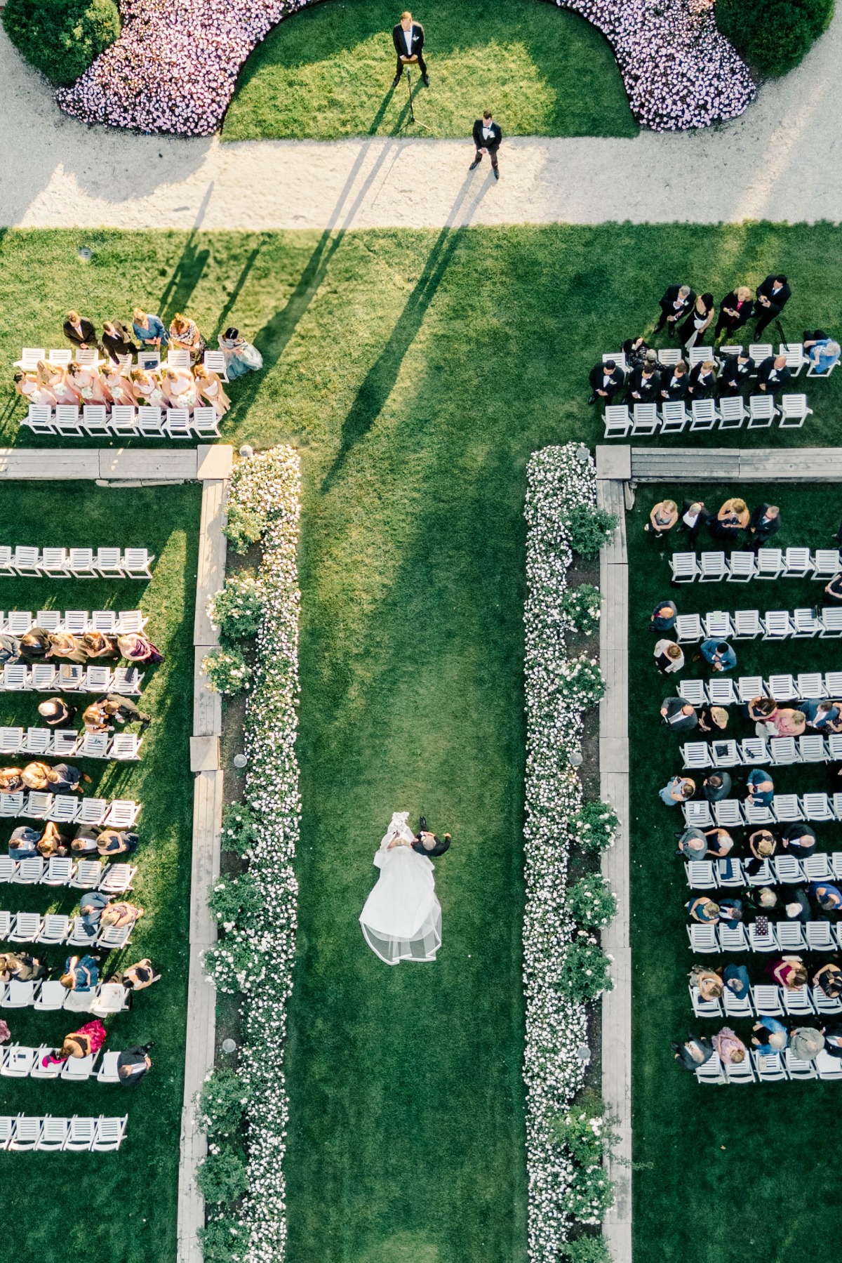 aerial wedding photography ideas