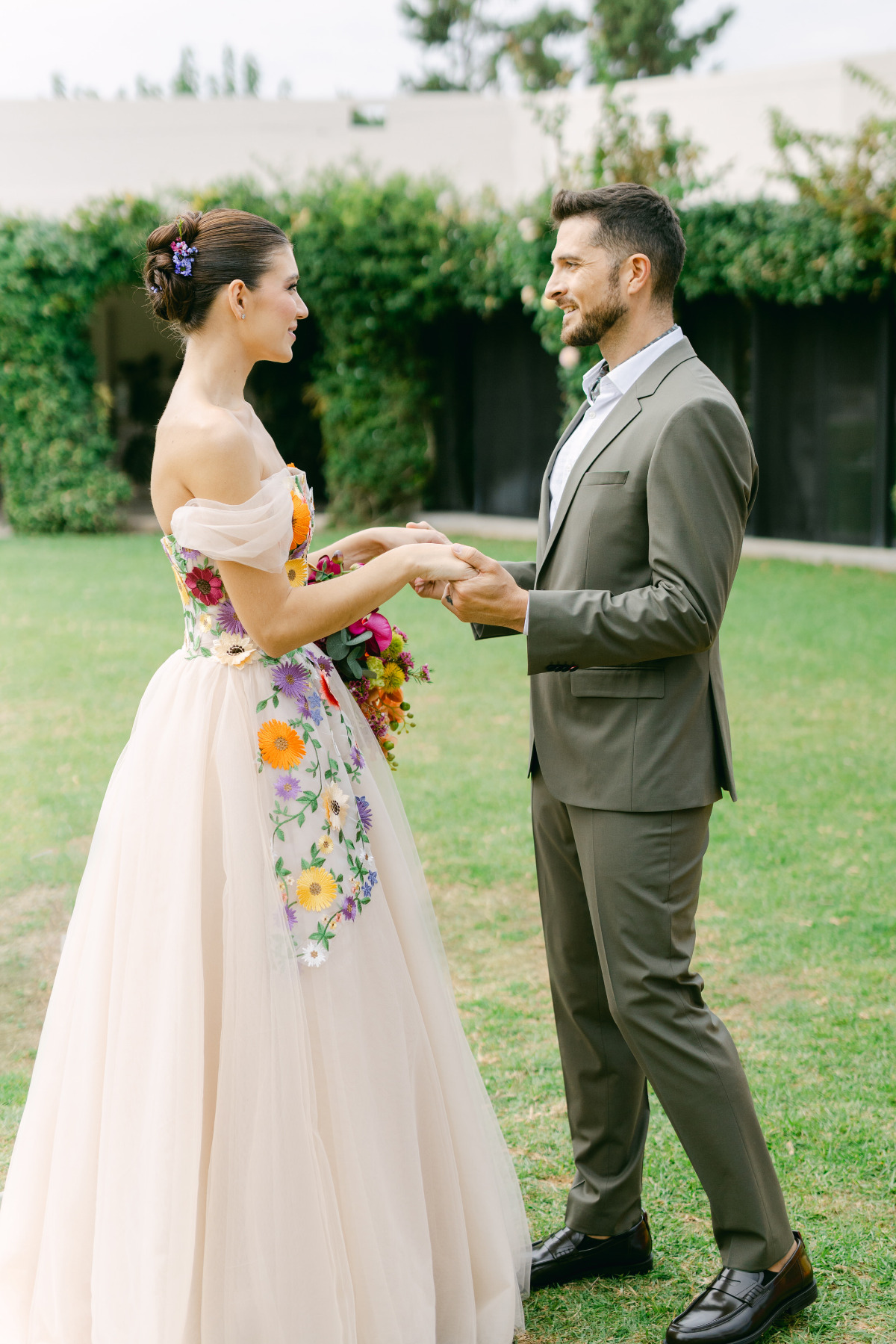 rainbow wedding ceremony