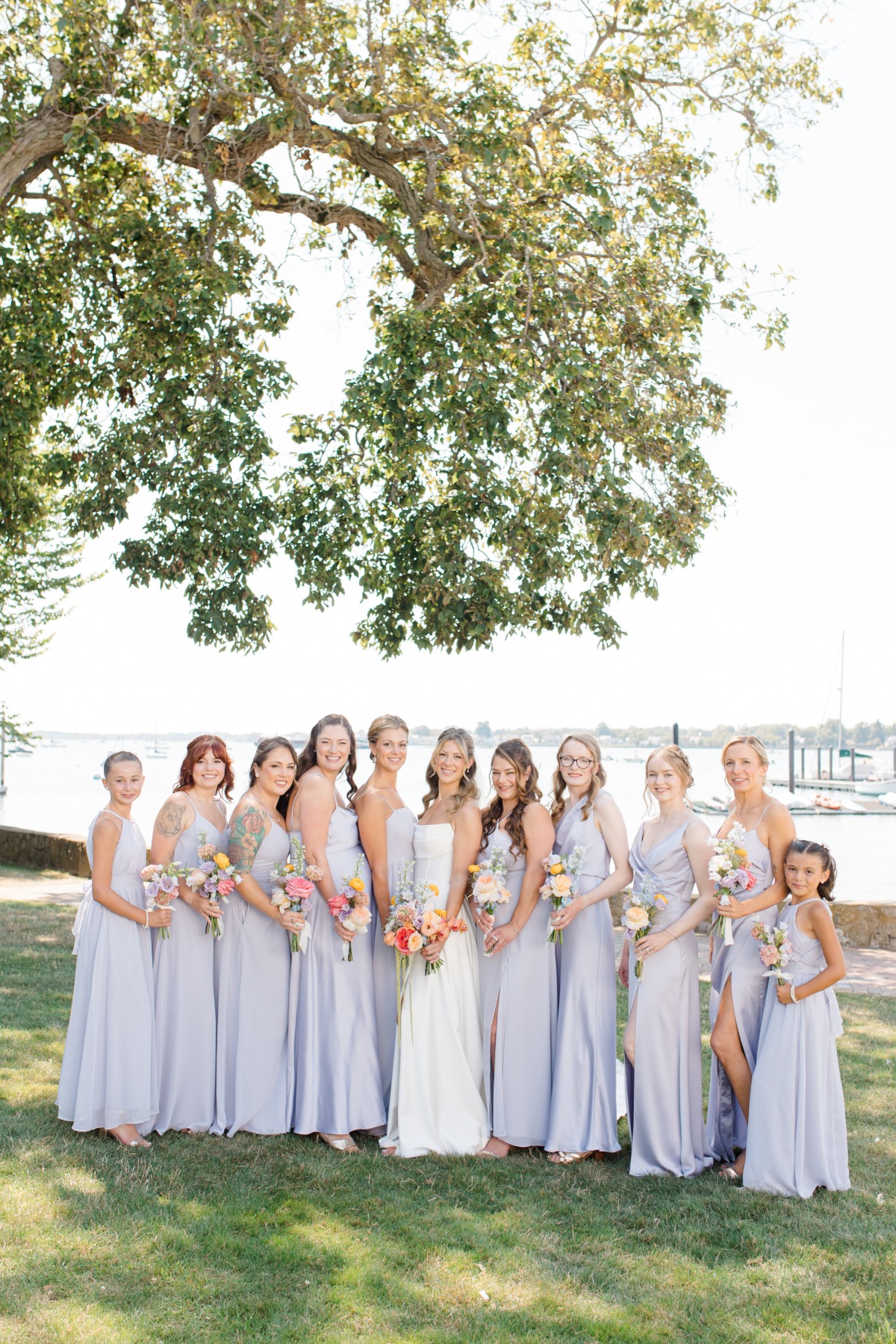 mix and match lavender bridesmaid dresses