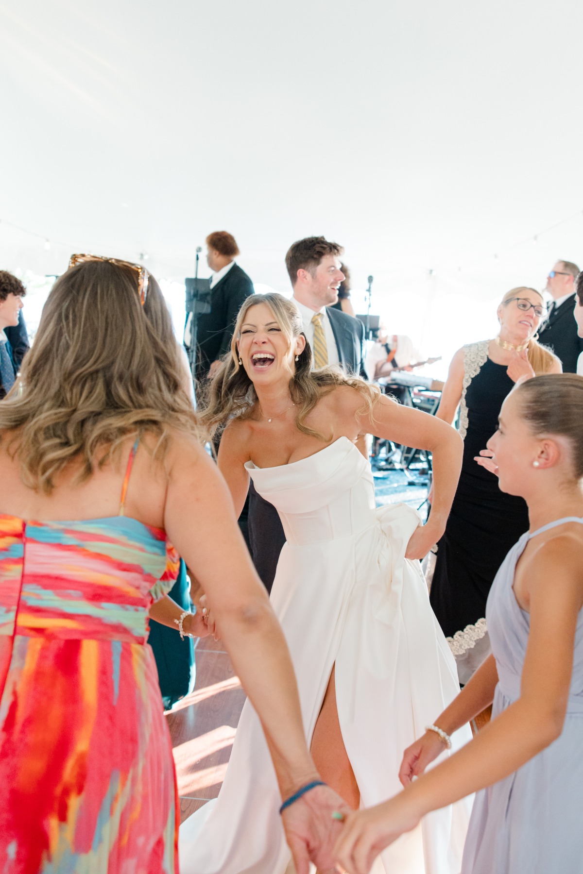 bride dancing at wedding