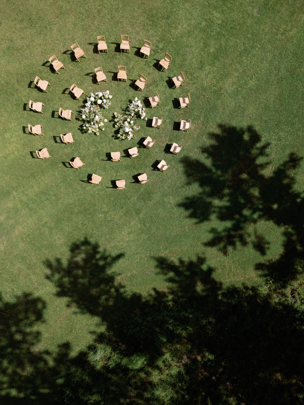 sprial wedding ceremony ideas