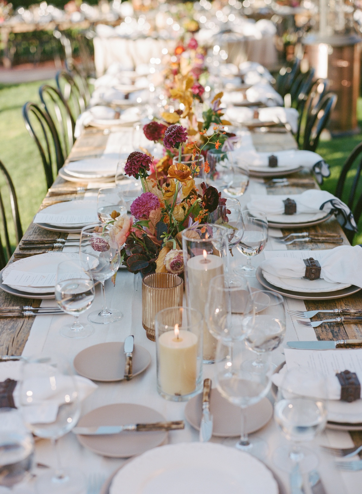 fall banquet table centerpieces