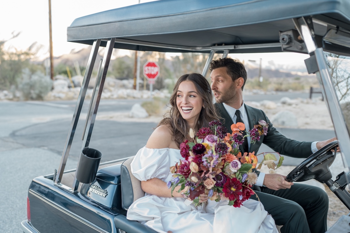 wedding golf cart