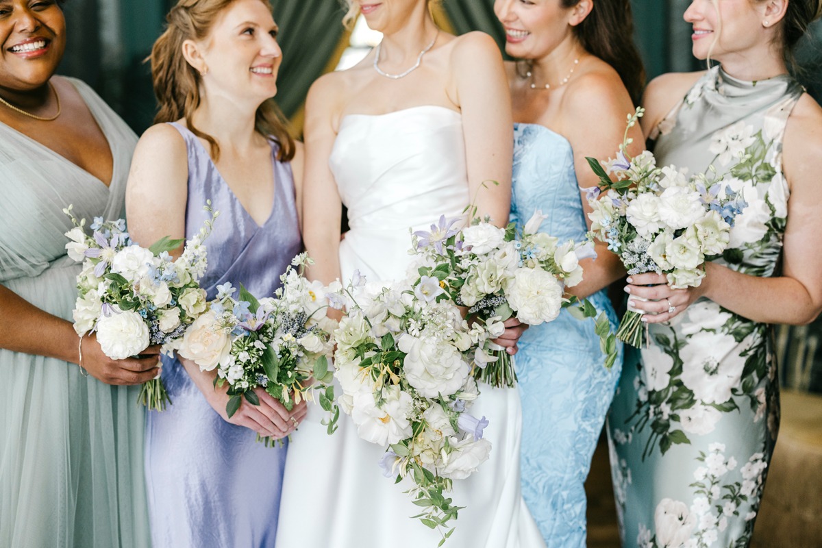 pastel bridesmaid dresses