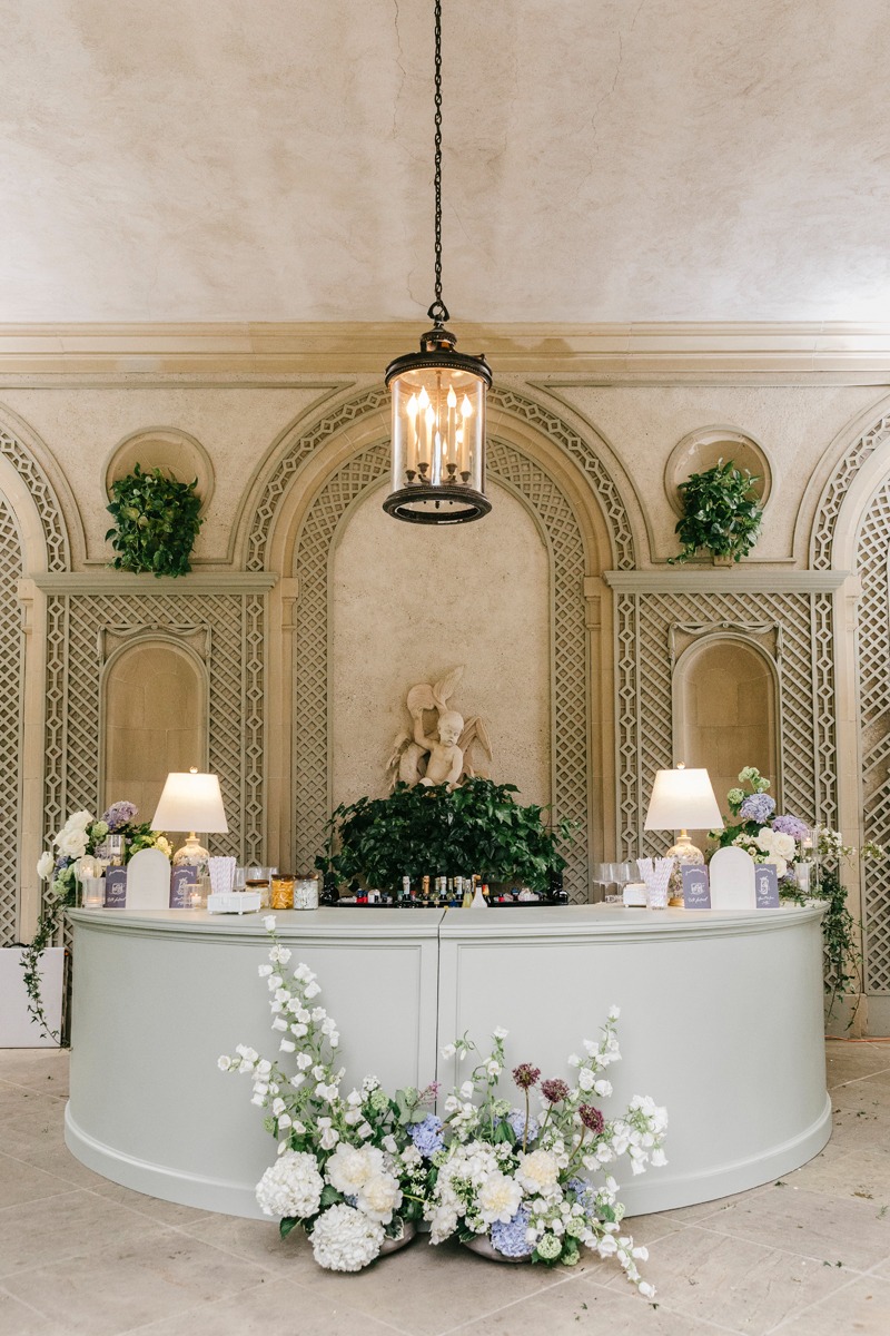 sage and lavender custom bar ideas