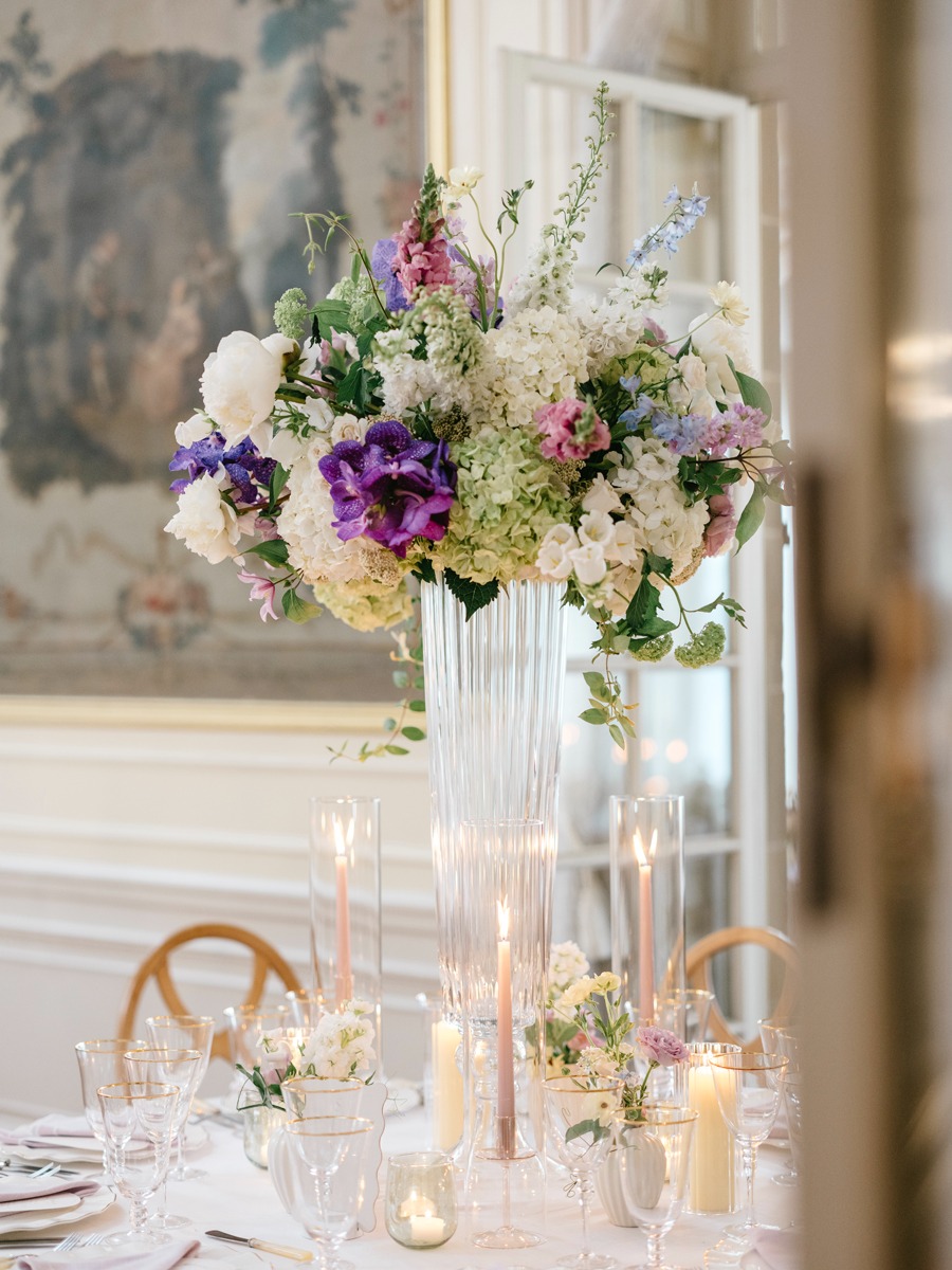 tall wedding floral centerpieces
