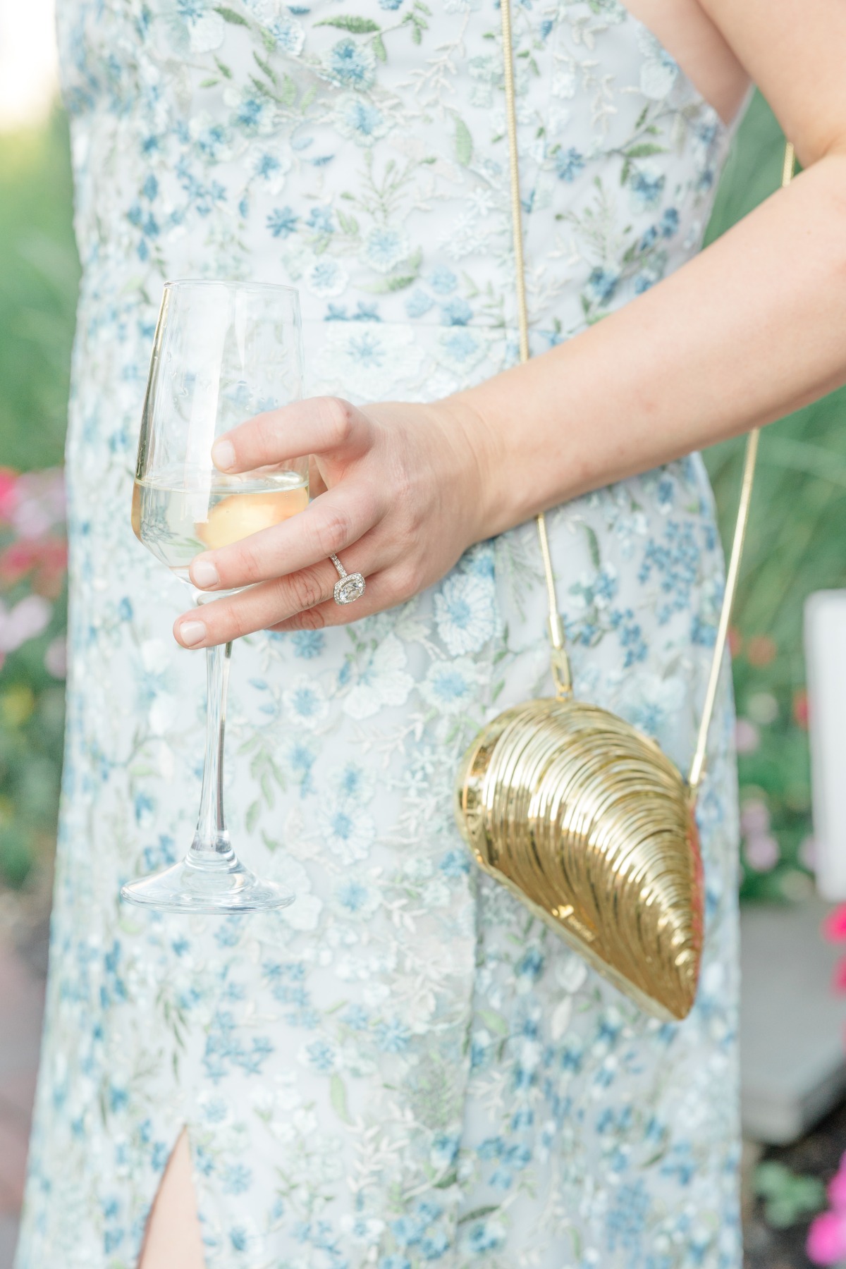 shell clutch for wedding