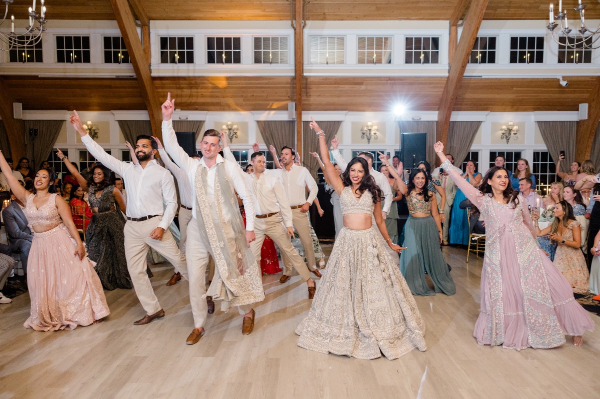 group dance at indian wedding