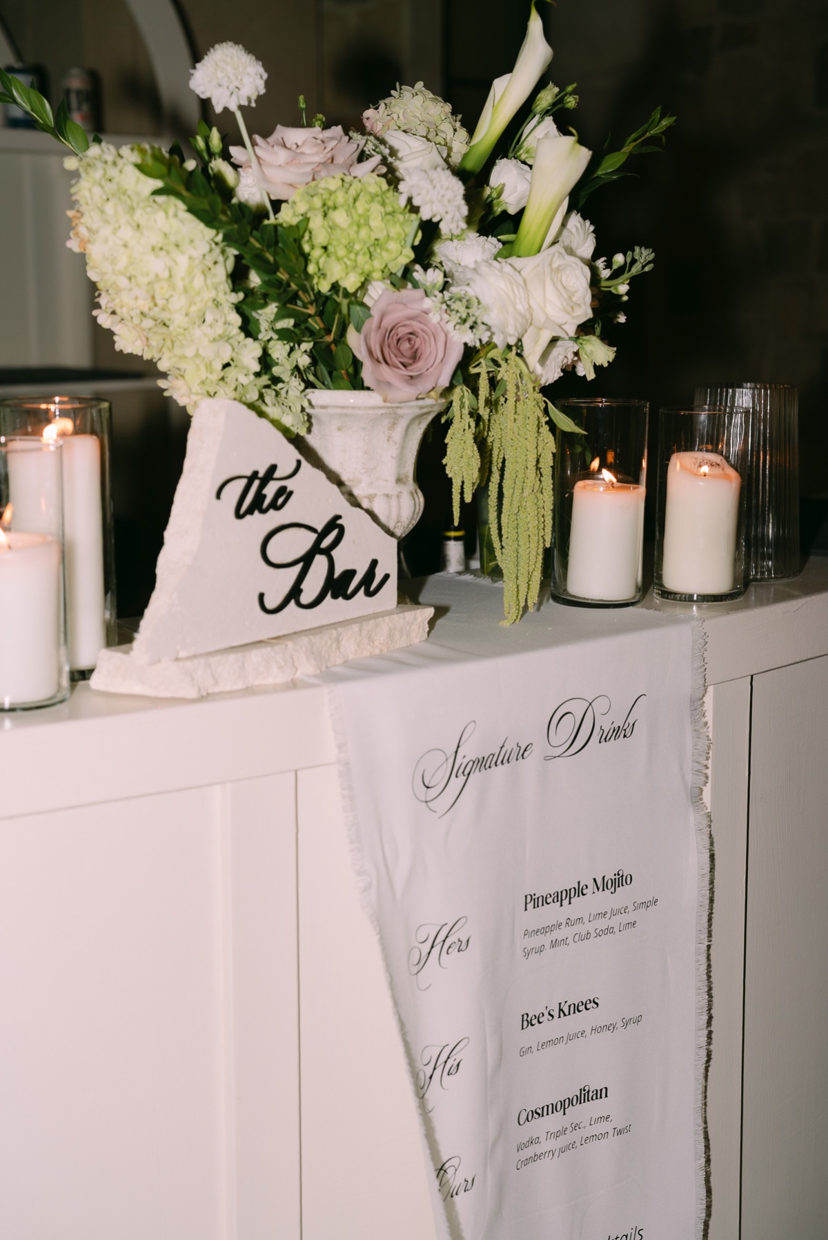 diy rock bar sign for wedding