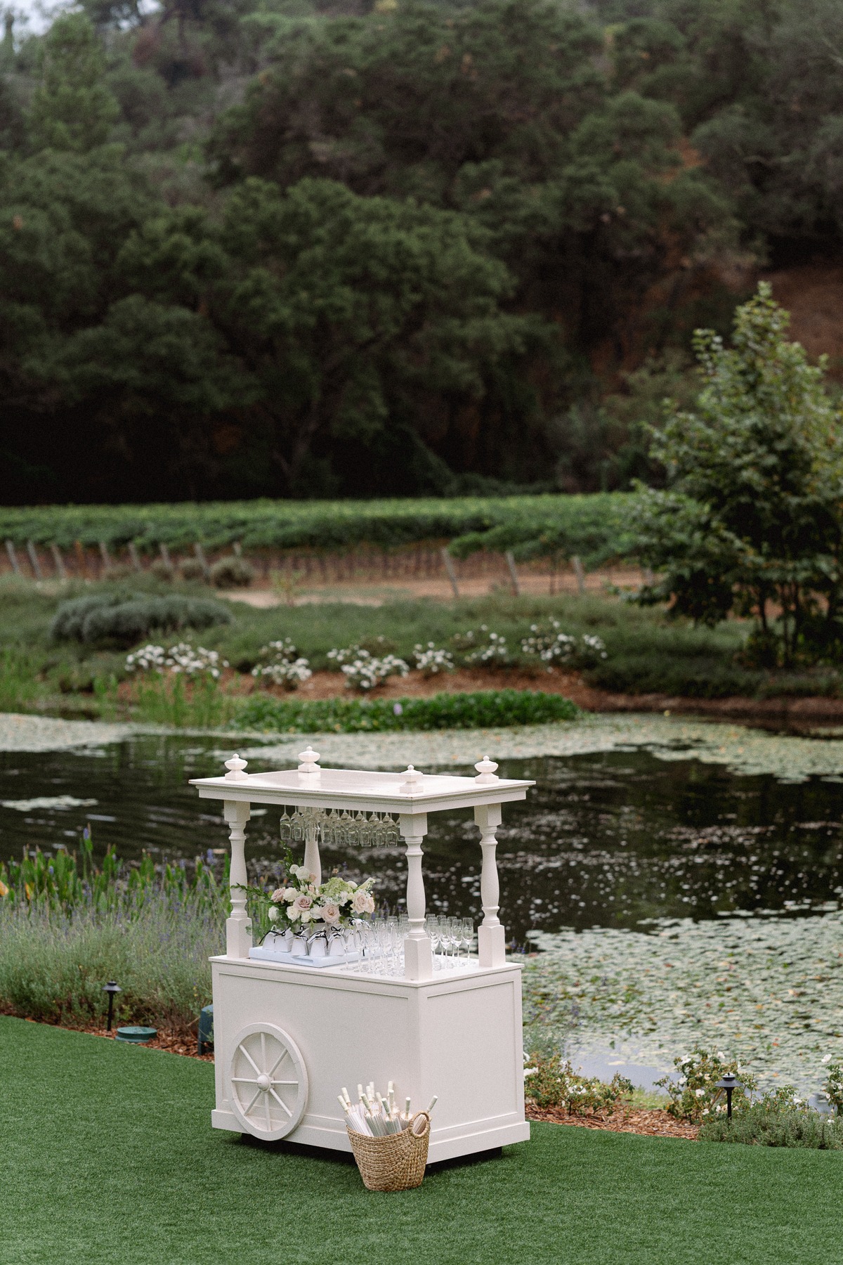 champagne cart ideas for cocktail hour