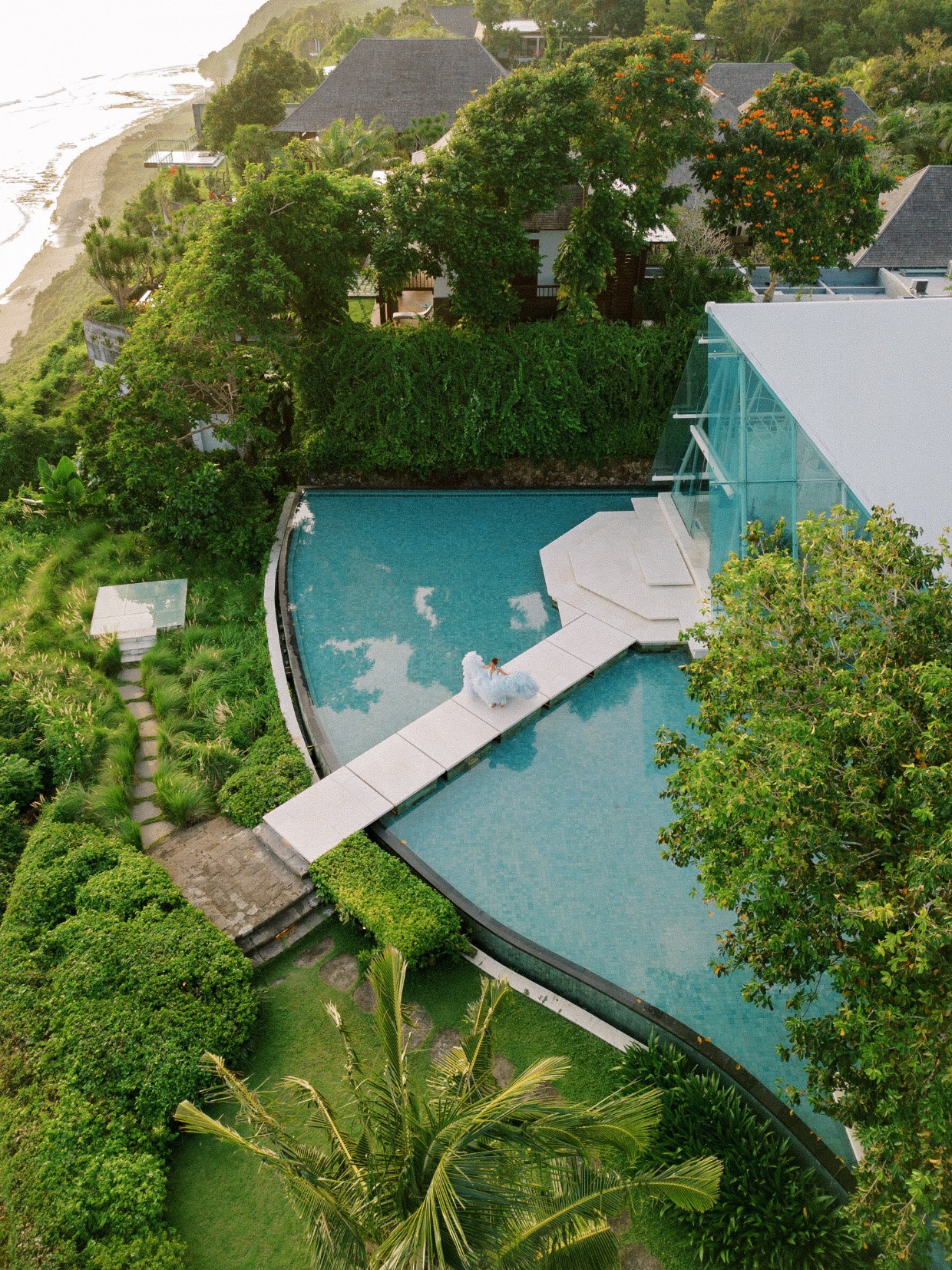 beautiful venue overlooking ocean in Bali