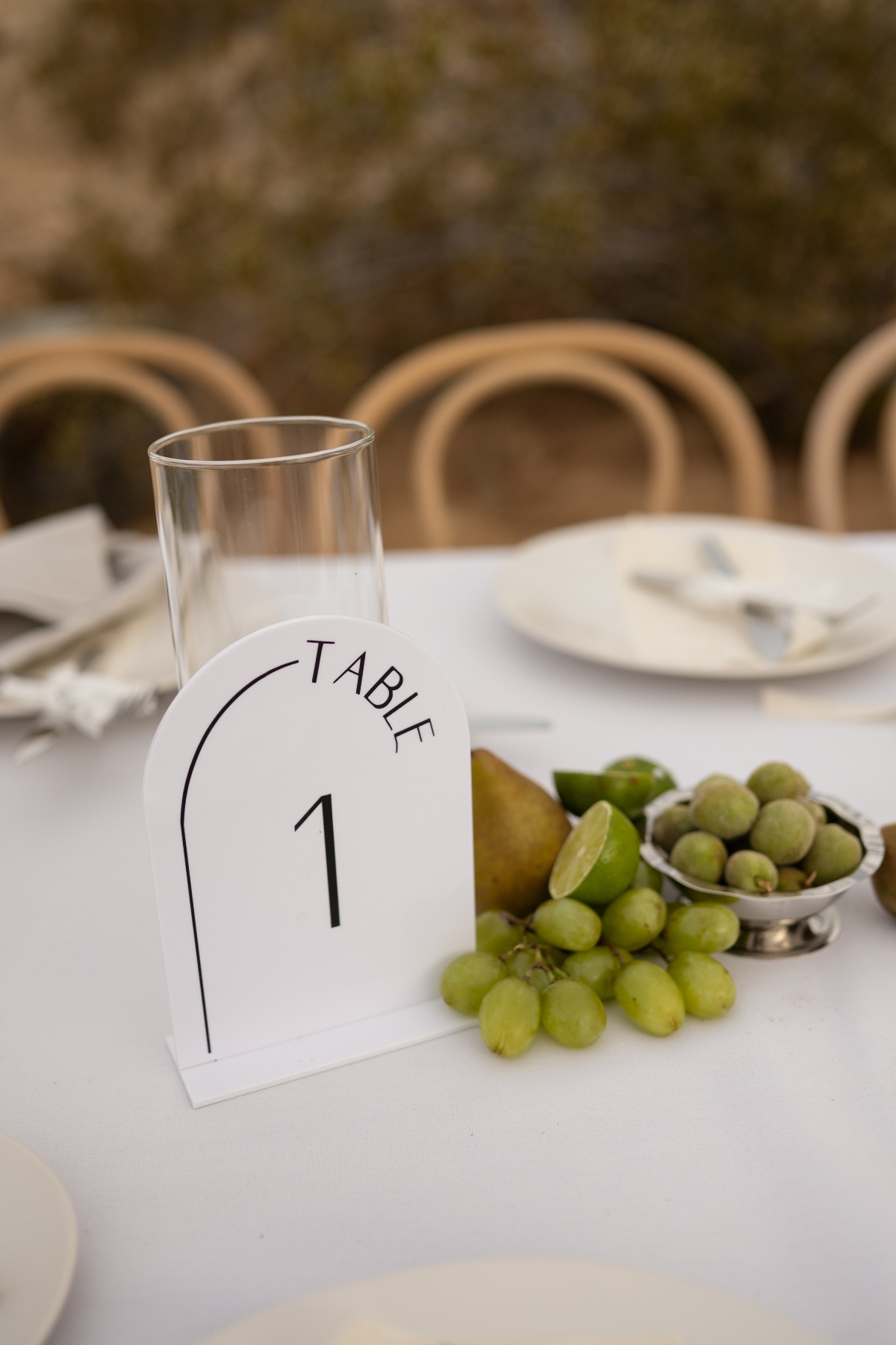 modern table numbers